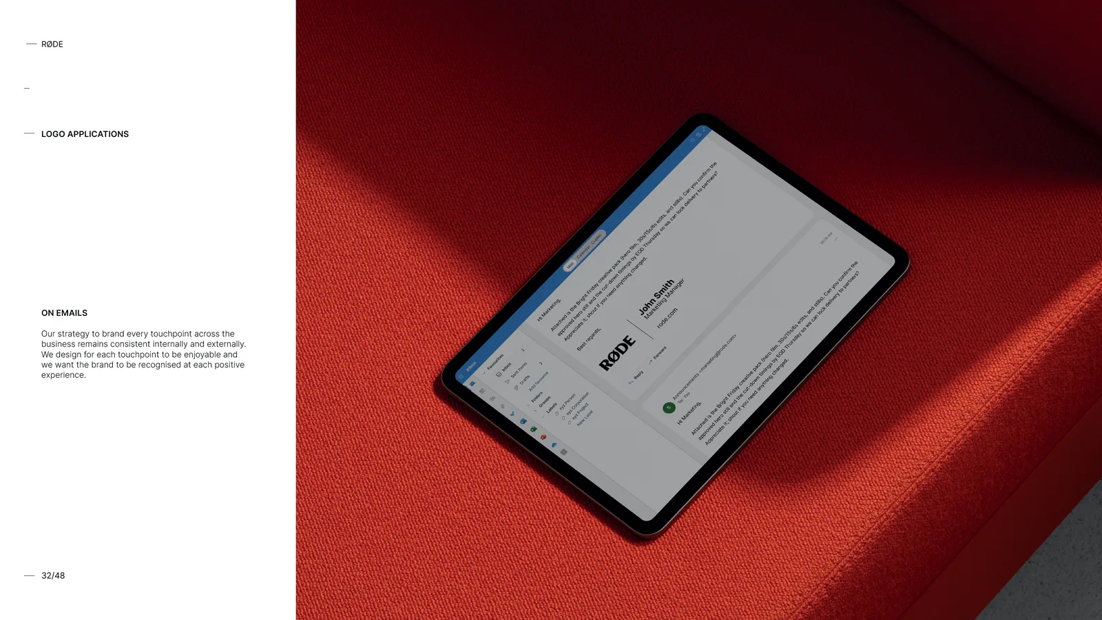 Sub-brand expression across device and print